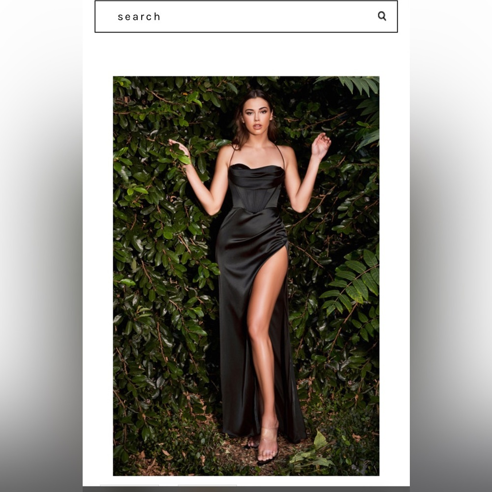 Lady black Tie formal dress. Black. Worn once.